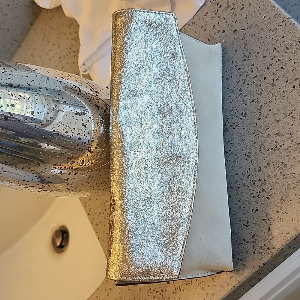 Handbags from Banana Republic brand new light based Suede and gold metallic